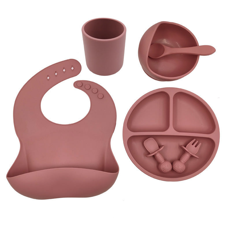 Baby Cutlery Set Silicone Bib Silicone Cup Spoon - Rokkaku 18 online shop