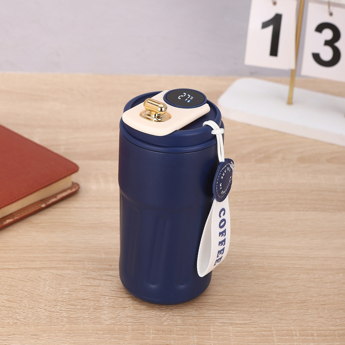 Smart Digital Thermal Bottle Portable Coffee Mug Stainless Steel Water Bottle In-Car Insulated Cup Keep Cold Vacuum Flasks 450ml - Rokkaku 18 online shop