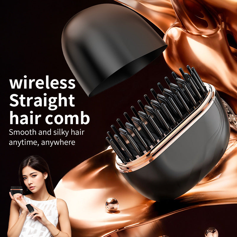Mini Hair Straightening Comb Wireless Charging Portable Multifunctional Hair Care Not Hurt Hair Styling Comb Hair Straightener - Rokkaku 18 online shop