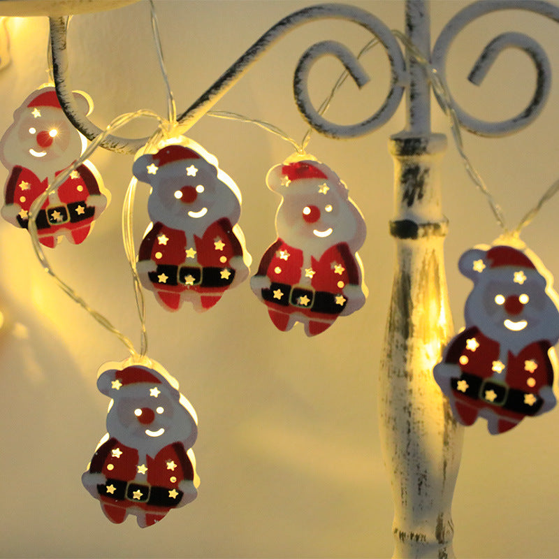 Christmas LED Light String Santa Claus Elk Snowman Xmas Ornament String Light Christmas Decorations New Year Navidad Gift - Rokkaku 18 online shop