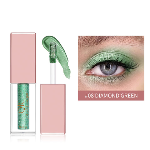 Liquid Eyeshadow Matte Diamond Pearlescent Waterproof Crushed Diamond Eyeshadow Liquid Professional Women's Cosmetics