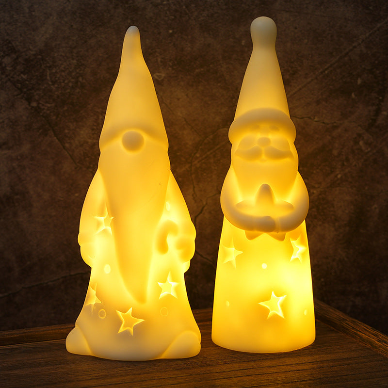 Christmas Night Lights Creative Bedside Lamp LED Candle Light - Rokkaku 18 online shop