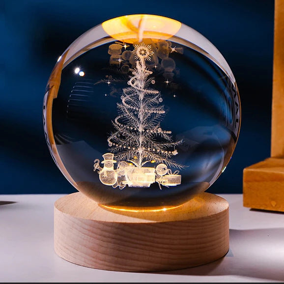 Luminous Starry Sky And Planets Moon Moon Crystal Ball Small Night Lamp Projection Ambience Light Creative Gift New Strange Gift - Rokkaku 18 online shop