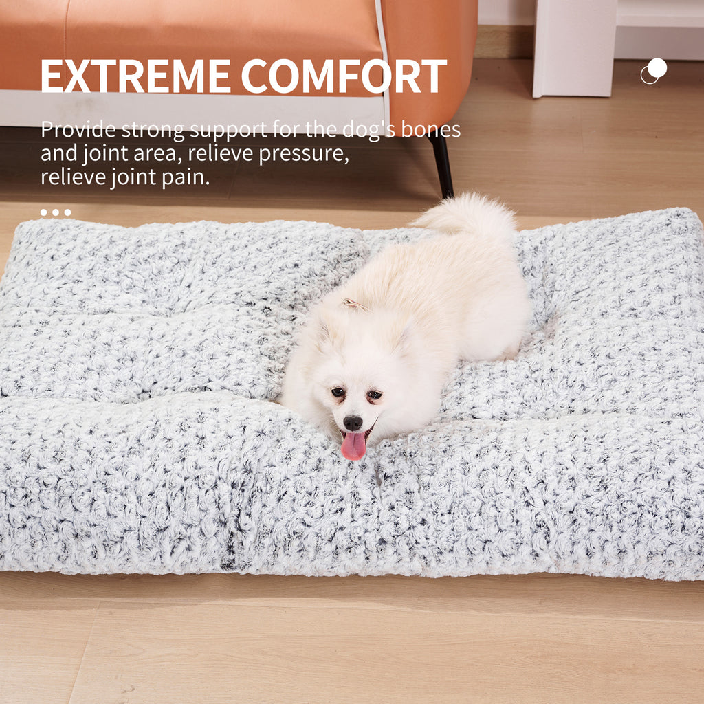 Dog Beds Thickened Rose Velvet Pet Kennel Bed Mat More Cotton Soft Fluffy Washable Dog Bed - Rokkaku 18 online shop