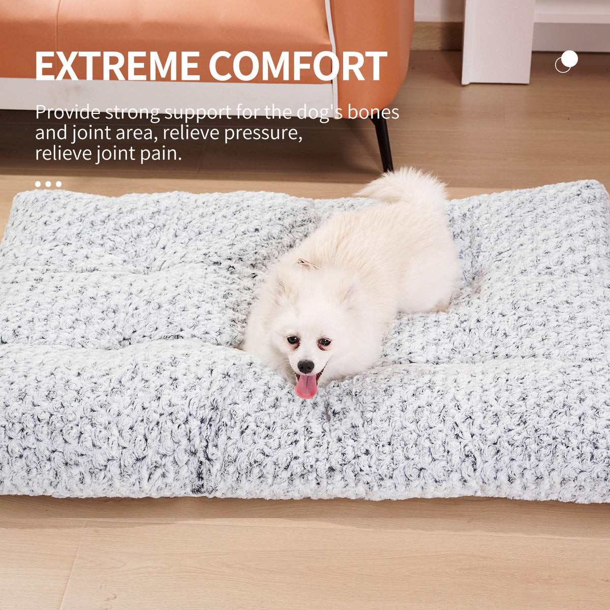 Dog Beds Thickened Rose Velvet Pet Kennel Bed Mat More Cotton Soft Fluffy Washable Dog Bed - Rokkaku 18 online shop