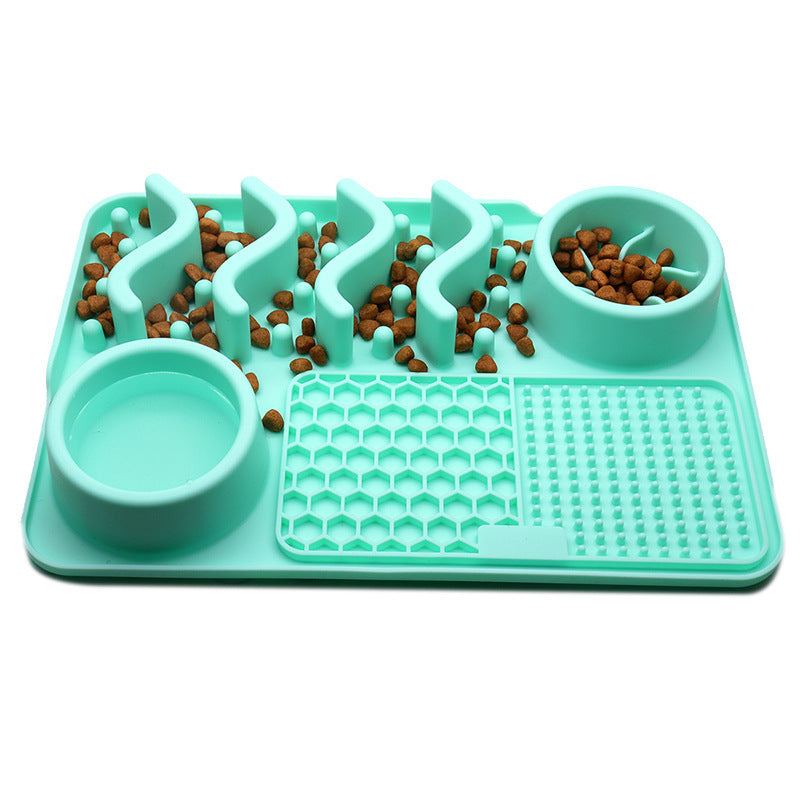 Dog Silicone Licking Pad Pet Licking Mat Silicone Smelling Mat Multifunctional Food Bowl Pets Supplies - Rokkaku 18 online shop