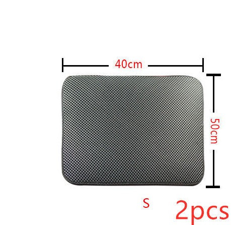 Double Layer Litter Cat Bed Pads Pet Cat Litter Mat Trapping Pets Litter Box Mat Pet Product Bed For Cats House Clean Mat - Rokkaku 18 online shop