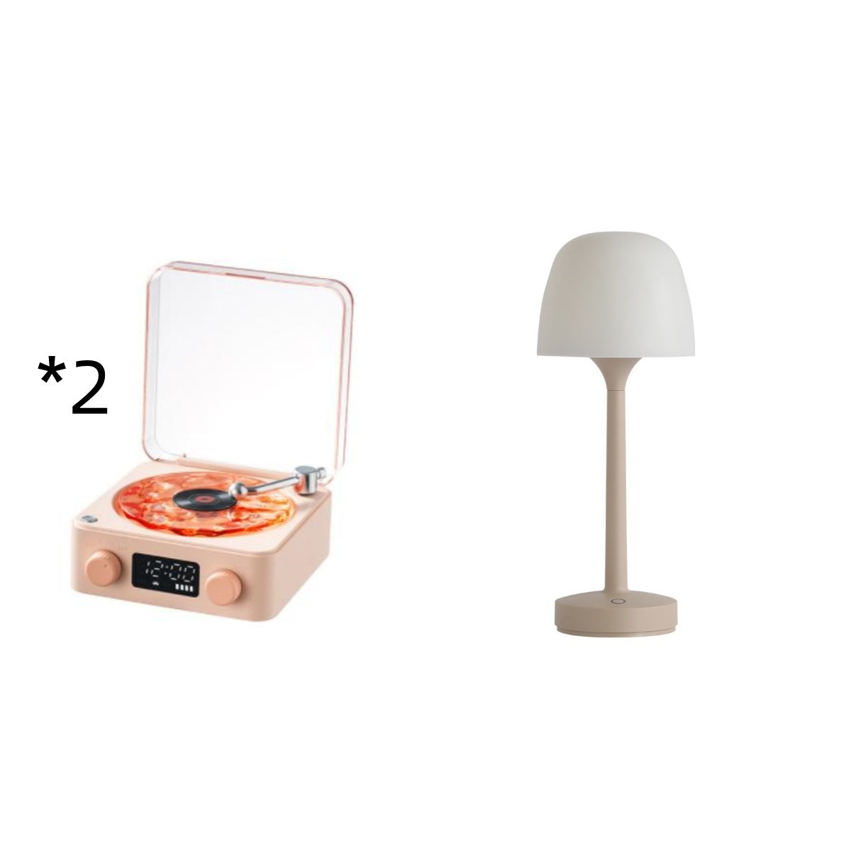 Retro Turntable Speaker Wireless Bluetooth-compatible 5.0 Vinyl Record Player Stereo Sound With White Noise RGB Projection Lamp Effect - Rokkaku 18 online shop