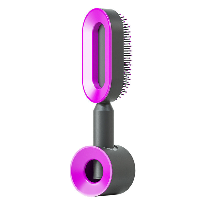 Self Cleaning Hair Brush For Women One-key Cleaning Hair Loss Airbag Massage Scalp Comb Anti-Static Hairbrush - Rokkaku 18 online shop