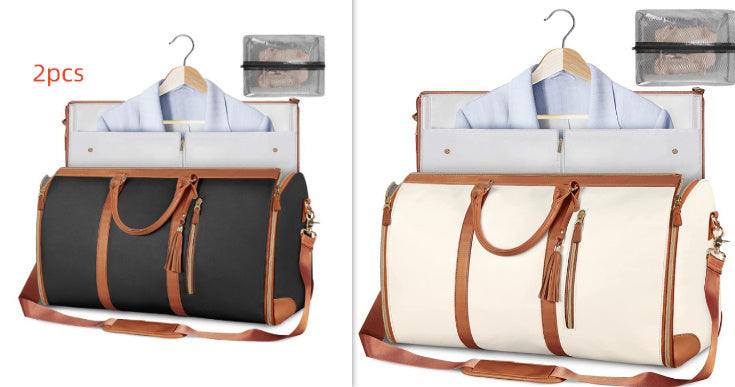 Large Capacity Travel Duffle Bag Women's Handbag Folding Suit Bag Waterproof Clothes Totes - Rokkaku 18 online shop