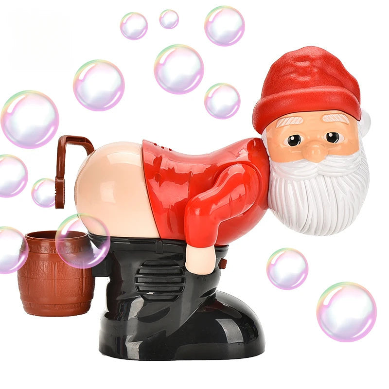 Electric Santa Claus Bubbles Machine Blowing Bubbles Music Light Entertainment Toy Prank Funny Ornament Christmas Gifts Christmas Decorations - Rokkaku 18 online shop