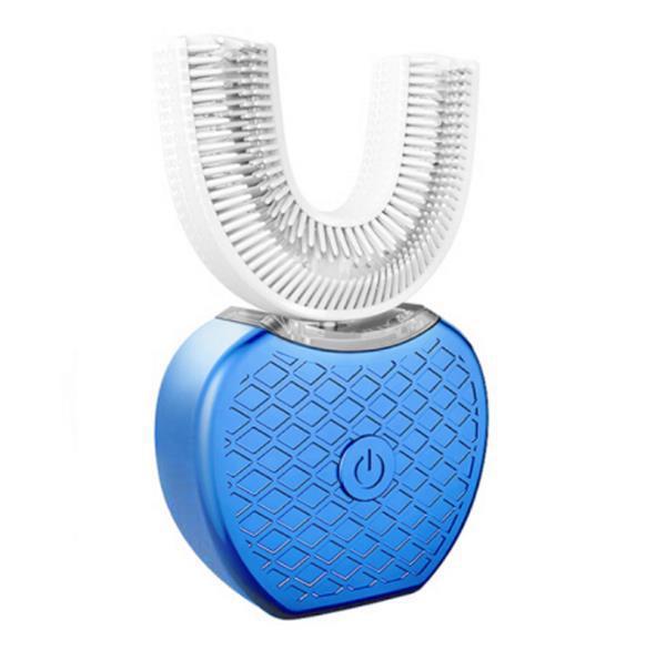 360 Degrees Intelligent Automatic Electric  Toothbrush Waterproof U Type Tooth Brush Whitening Blue Light USB Charging - Rokkaku 18 online shop