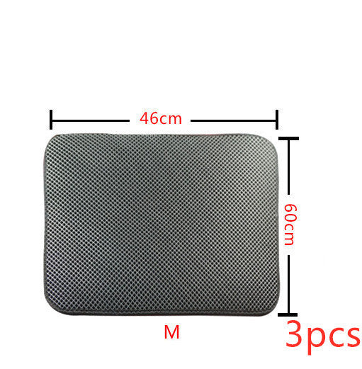 Double Layer Litter Cat Bed Pads Pet Cat Litter Mat Trapping Pets Litter Box Mat Pet Product Bed For Cats House Clean Mat - Rokkaku 18 online shop