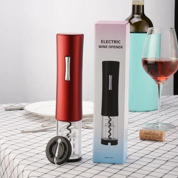 Electric Wine Opener Automatic Electric Wine Bottle Corkscrew Opener With Foil Cutter Wine Bottle Opener Kit - Rokkaku 18 online shop
