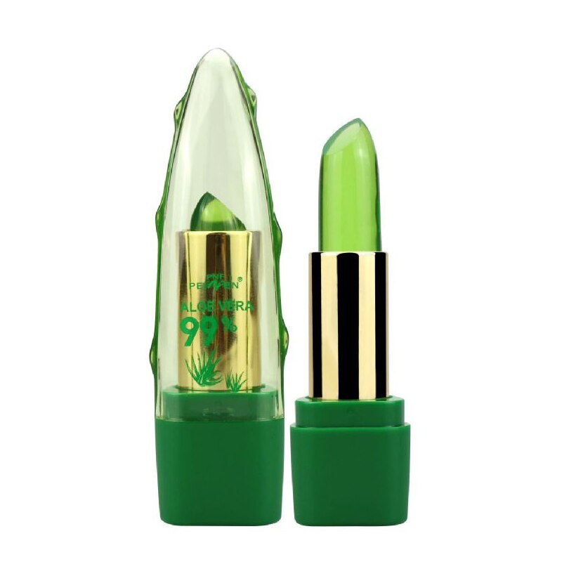 Aloe Vera Gel Color Changing Lipstick Gloss  Moisturizer Anti-drying Desalination Fine-grain Lip Blam Care - Rokkaku 18 online shop