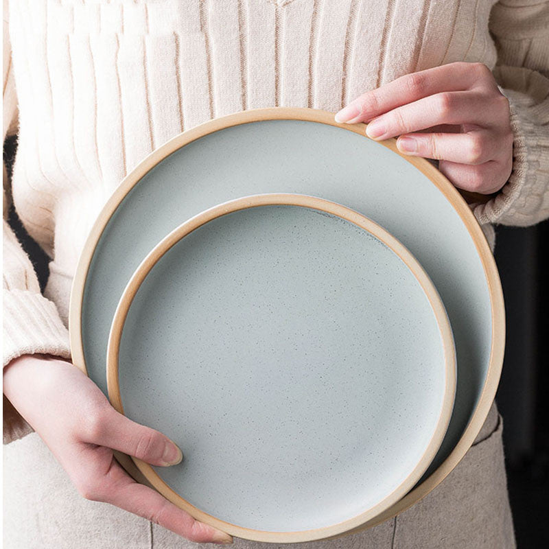 Pure color matte ceramic plate - Rokkaku 18 online shop