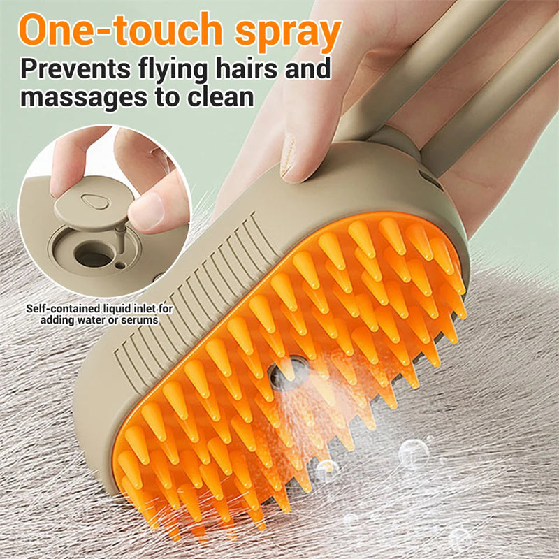 Cat Steam Brush Steamy Dog Brush 3 In 1 Electric Spray Cat Hair Brushes For Massage Pet Grooming Comb Hair Removal Combs Pet Products - Rokkaku 18 online shop