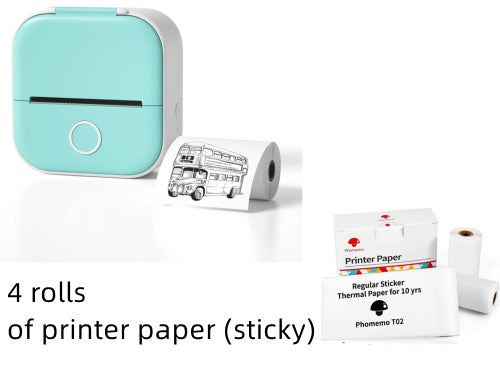Portable Mini Thermal Label Printer Home Photo Printer Student Wrong Question Printer Bluetooth-compatible Mini Label Printer Price Tag - Rokkaku 18 online shop