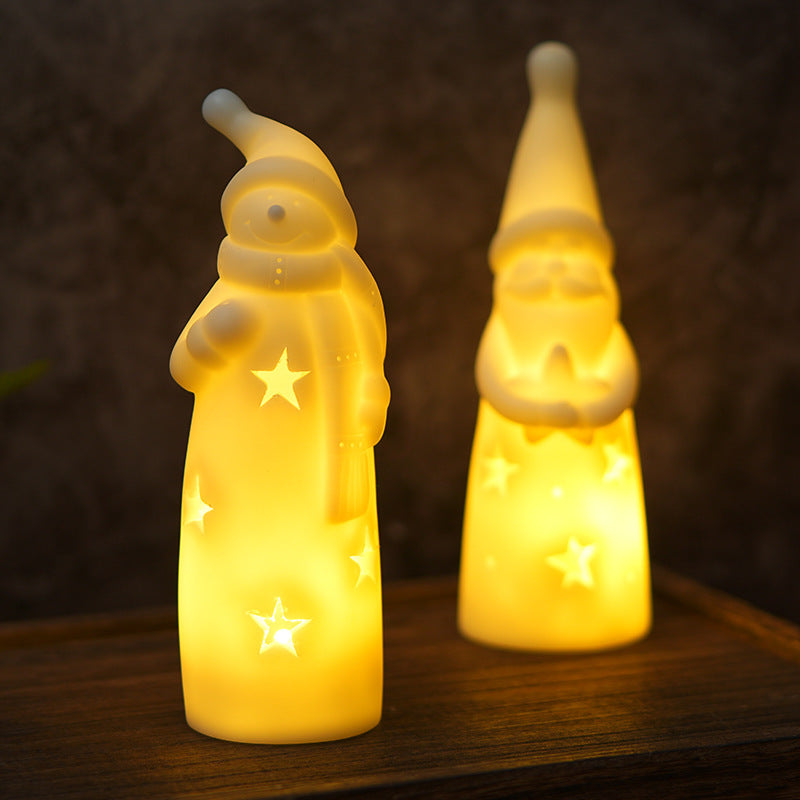 Christmas Night Lights Creative Bedside Lamp LED Candle Light - Rokkaku 18 online shop