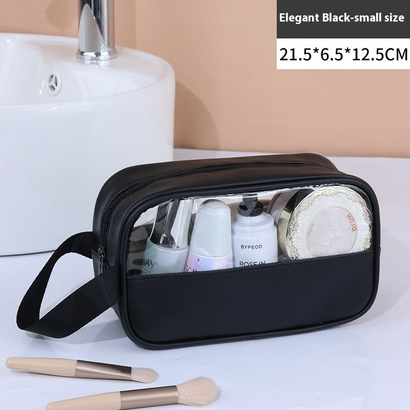 Large Capacity Cosmetic Bag Women's Transparent - Rokkaku 18 online shop