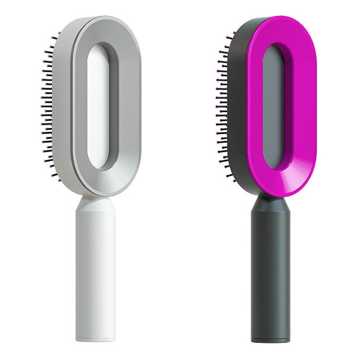 Self Cleaning Hair Brush For Women One-key Cleaning Hair Loss Airbag Massage Scalp Comb Anti-Static Hairbrush - Rokkaku 18 online shop