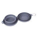 Rubber Foldable Double Bowl Pet Feeding Bowl Pets Supplies Dog Cat Bowls - Rokkaku 18 online shop