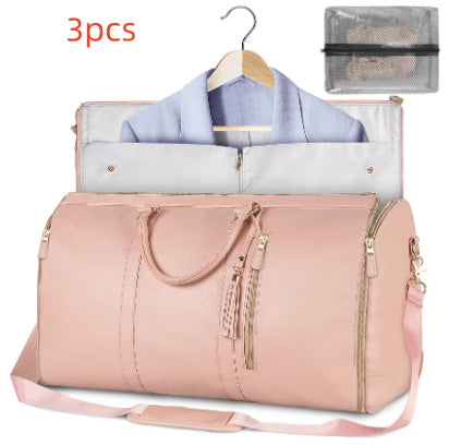 Large Capacity Travel Duffle Bag Women's Handbag Folding Suit Bag Waterproof Clothes Totes - Rokkaku 18 online shop