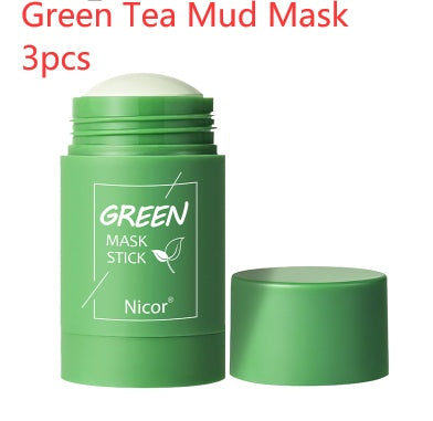 Cleansing Green Tea Mask Clay Stick Oil Control Anti-Acne Whitening Seaweed Mask Skin Care - Rokkaku 18 online shop