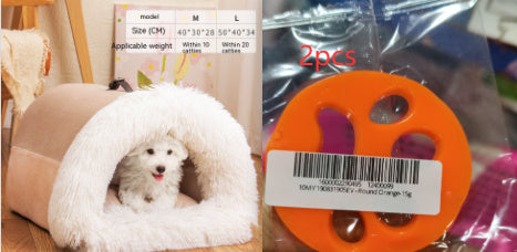 New Splice Portable Pet Nest Portable Autumn And Winter Warm Dog Nest Moisture-proof Long Fur Cat Nest Cross Border Pet Nest - Rokkaku 18 online shop