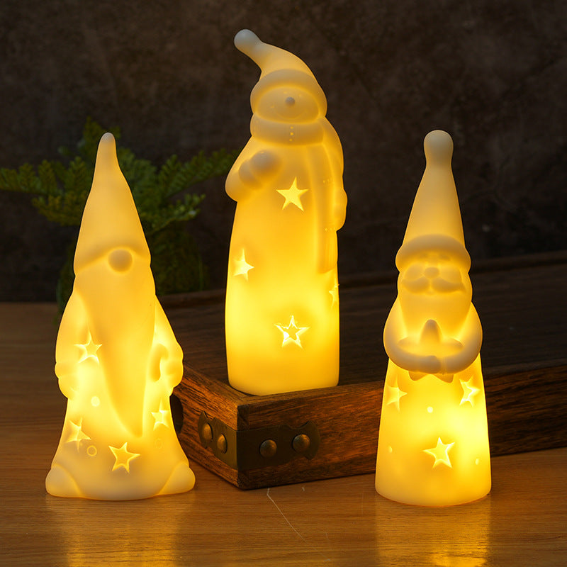 Christmas Night Lights Creative Bedside Lamp LED Candle Light - Rokkaku 18 online shop