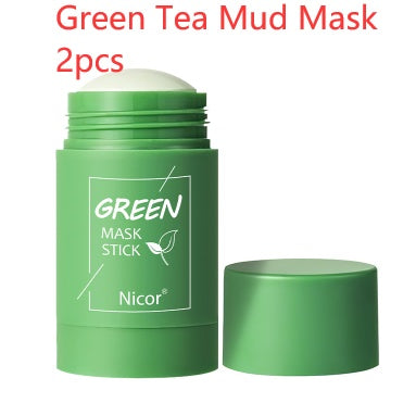 Cleansing Green Tea Mask Clay Stick Oil Control Anti-Acne Whitening Seaweed Mask Skin Care - Rokkaku 18 online shop