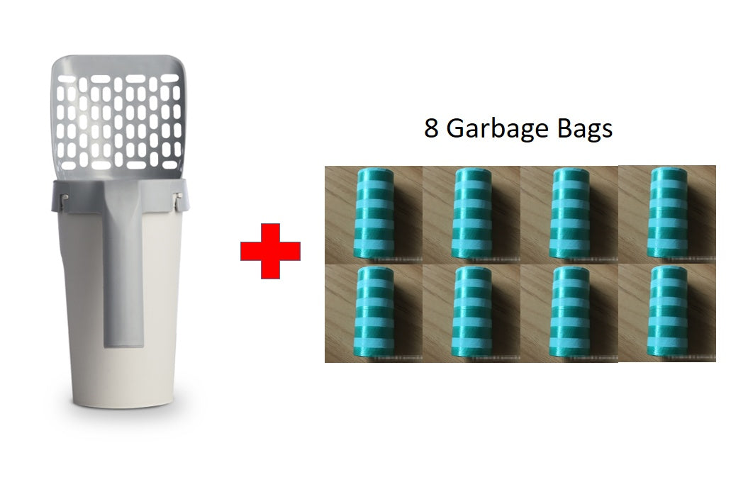 Storage Box Integrated Lazy Cat Litter Shovel Set - Rokkaku 18 online shop
