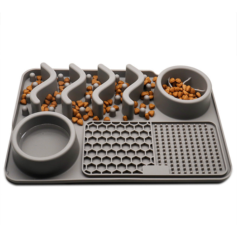Dog Silicone Licking Pad Pet Licking Mat Silicone Smelling Mat Multifunctional Food Bowl Pets Supplies - Rokkaku 18 online shop