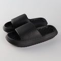 Summer EVA Slippers Solid Color Rhombus Stripe Anti-slip Slippers New Women's Home Shoes - Rokkaku 18 online shop