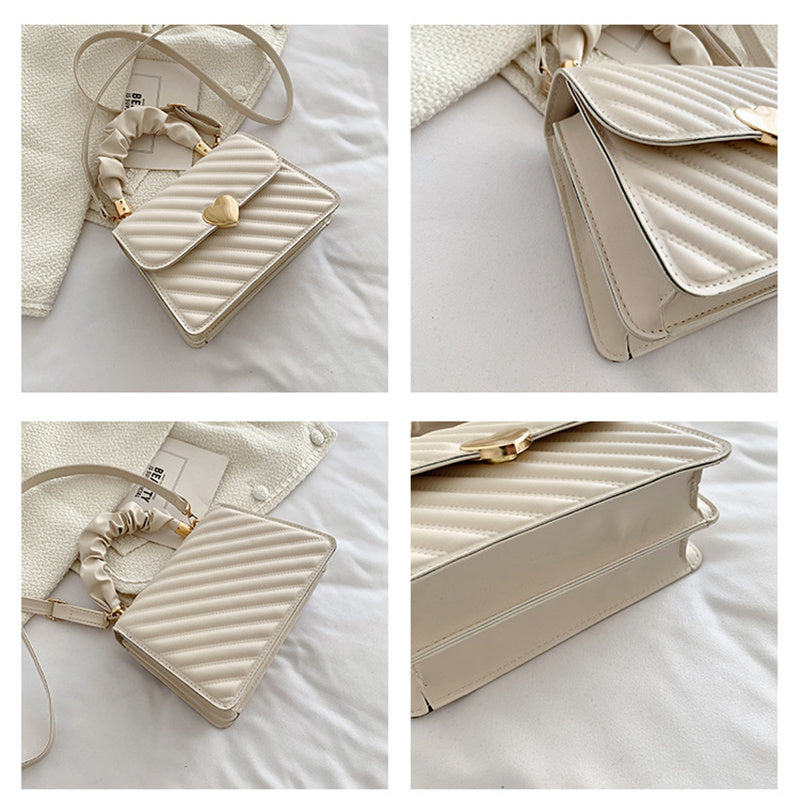 Women Handbags Fashion Chain Shoulder Bags With Love Metal Design - Rokkaku 18 online shop
