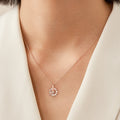 Rotatable 925 Silver Snowflake Necklace Women Luxury Niche Design Shiny Rhinestone Jewelry Autumn And Winter Birthday Gift For Friends - Rokkaku 18 online shop
