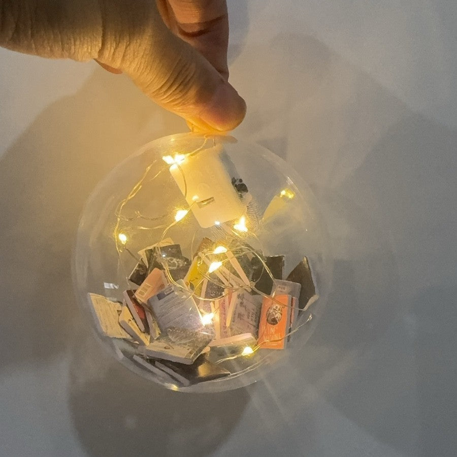 Christmas Decorations Christmas Ball Pendants Full Of Books - Rokkaku 18 online shop