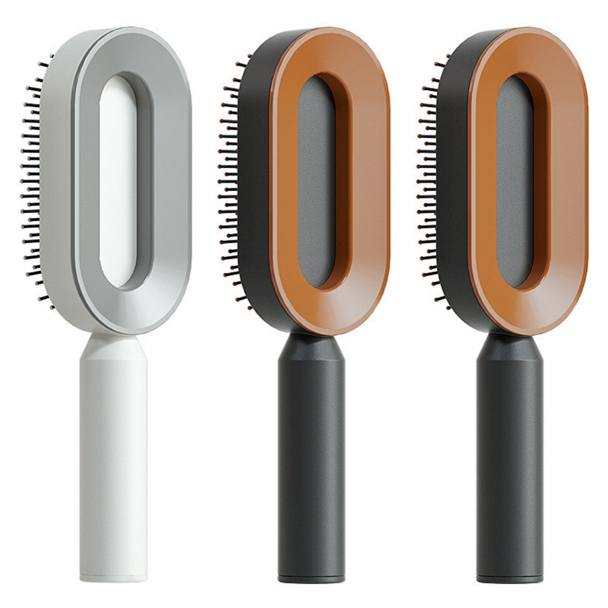 Self Cleaning Hair Brush For Women One-key Cleaning Hair Loss Airbag Massage Scalp Comb Anti-Static Hairbrush - Rokkaku 18 online shop