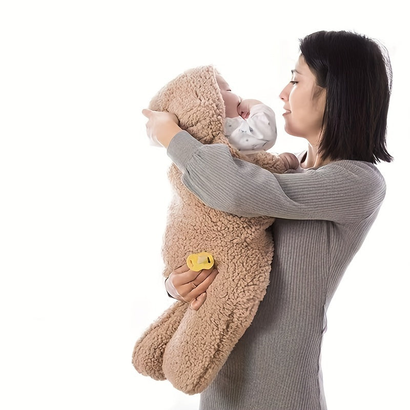Winter Baby Sleeping Bag Bear Nap Printed Sleeping Bag, Suitable For Babies Aged 0-10 Months, Soft Nap Mat With Removable Pillow - Rokkaku 18 online shop