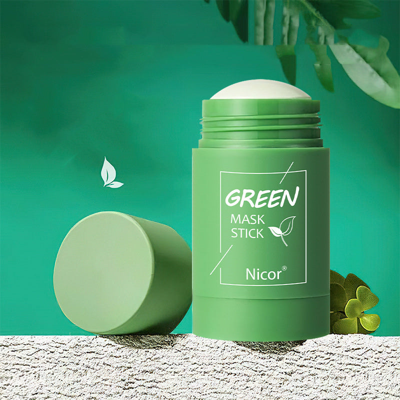 Cleansing Green Tea Mask Clay Stick Oil Control Anti-Acne Whitening Seaweed Mask Skin Care - Rokkaku 18 online shop