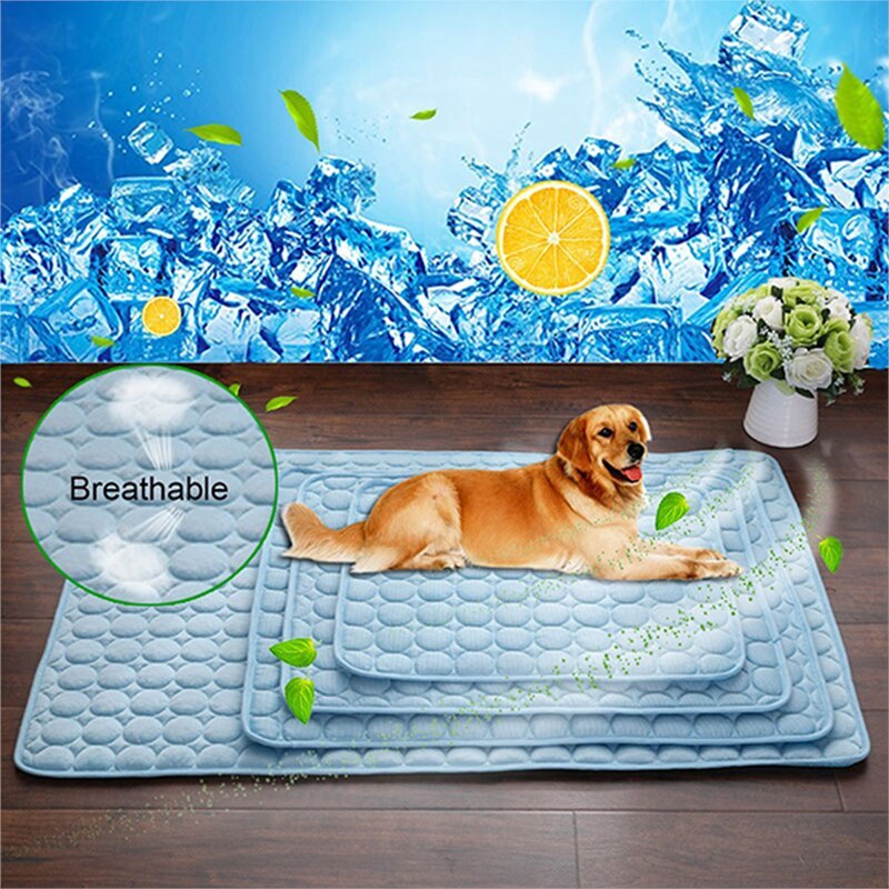 Pet Dog Cat Ice Silk Cold Nest Pad For Cooling In Summer - Rokkaku 18 online shop