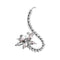 Full Crystal Butterfly Flower Single Crystal Ear Clip