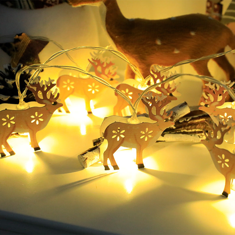 Christmas LED Light String Santa Claus Elk Snowman Xmas Ornament String Light Christmas Decorations New Year Navidad Gift - Rokkaku 18 online shop