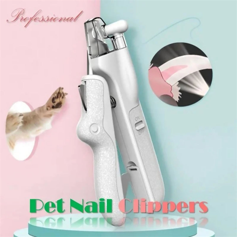 Pet Nail Clippers With LED Light Dogs Cat Nail Scissors Professional Trimmer Tool Care Grooming Supplies - Rokkaku 18 online shop