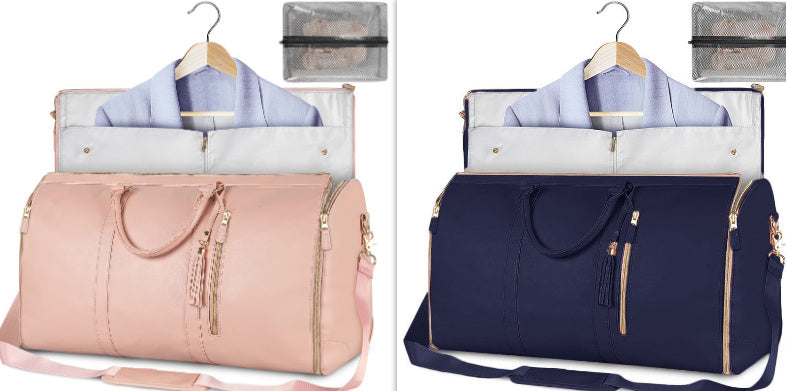 Large Capacity Travel Duffle Bag Women's Handbag Folding Suit Bag Waterproof Clothes Totes - Rokkaku 18 online shop
