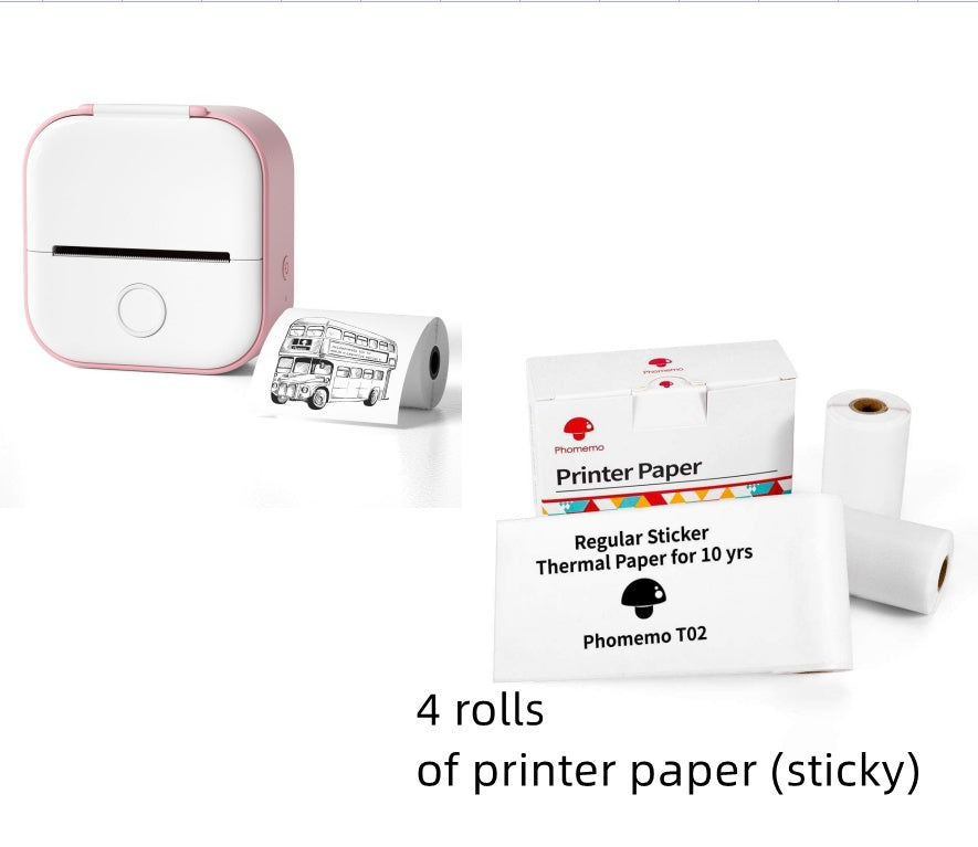 Portable Mini Thermal Label Printer Home Photo Printer Student Wrong Question Printer Bluetooth-compatible Mini Label Printer Price Tag - Rokkaku 18 online shop
