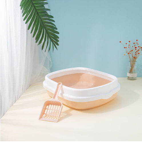 Large Cat Litter Box Detachable Anti-splashing Cat Litter Box Cat Pet Supplies - Rokkaku 18 online shop