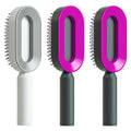 Self Cleaning Hair Brush For Women One-key Cleaning Hair Loss Airbag Massage Scalp Comb Anti-Static Hairbrush - Rokkaku 18 online shop