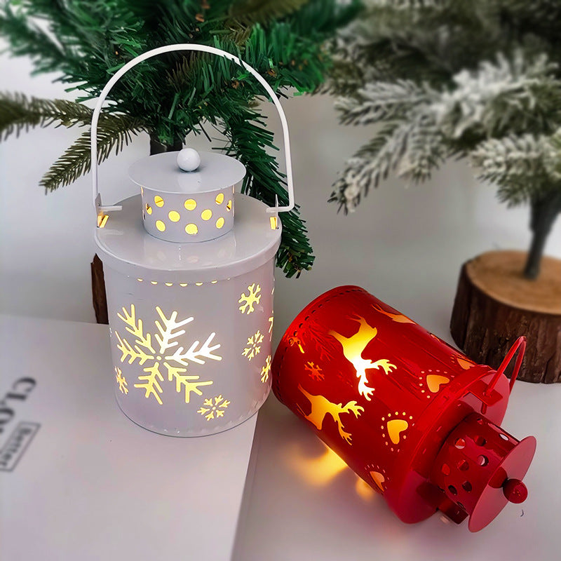 Christmas Candle Lights LED Small Lanterns Wind Lights Electronic Candles Nordic Style Creative Holiday Decoration Decorations - Rokkaku 18 online shop