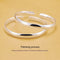 999 Sterling Silver Glossy Heart Sutra Bracelet Sterling Silver